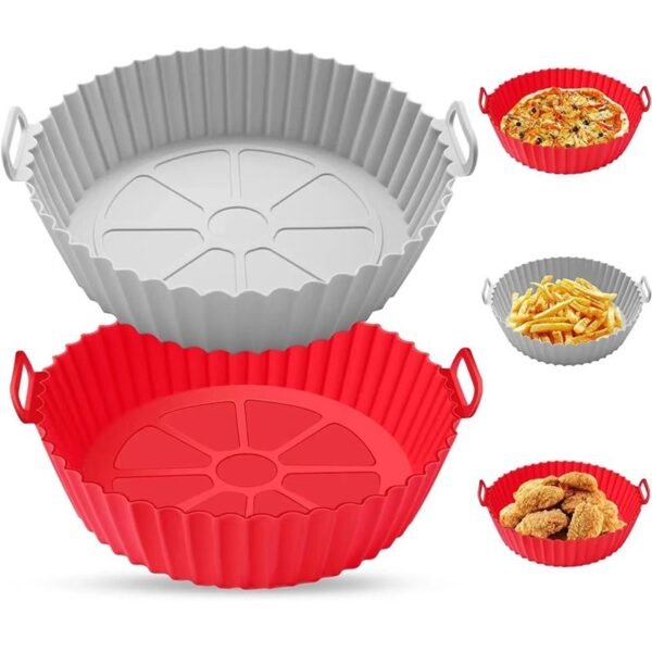 Forma Para Air Fryer De Silicone Antiaderente (CORES SORTIDAS) - Imagem 3