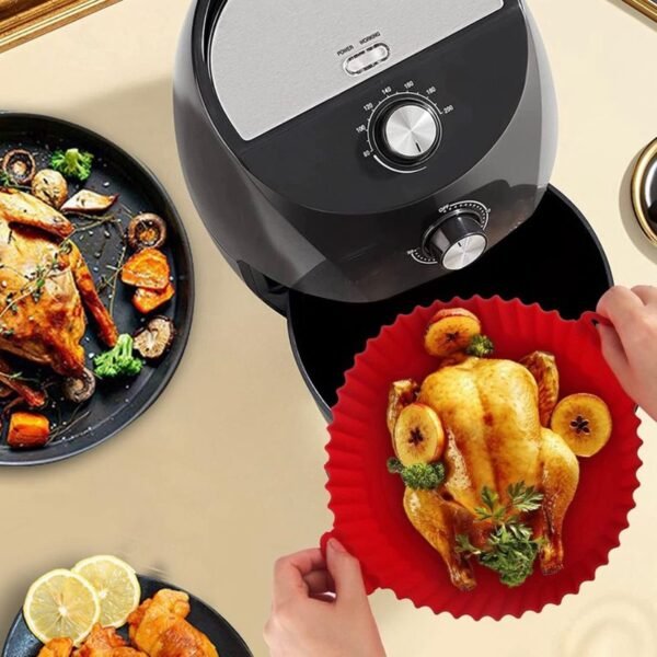 Forma Para Air Fryer De Silicone Antiaderente (CORES SORTIDAS) - Imagem 2