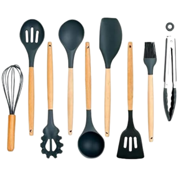 Kit Com 12 Utensílios De Cozinha Silicone - Image 4